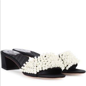 NEW Tory Burch Pearl Embellished Slip-on Sandals